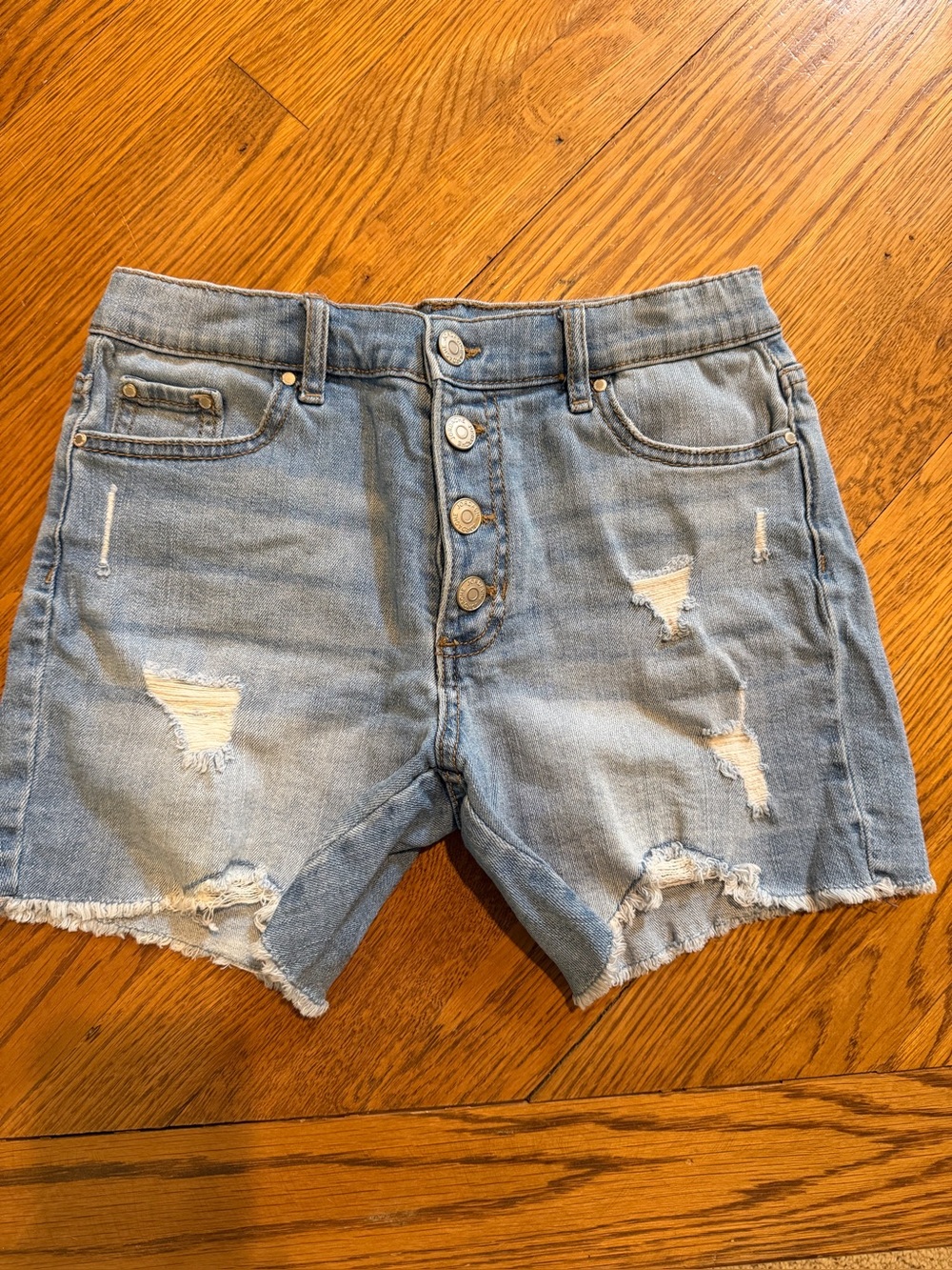 Girls Jordache High-Rise Distressed Denim Shorts - Sz 14